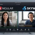 A high-performance interface for Skyway Angular video calling